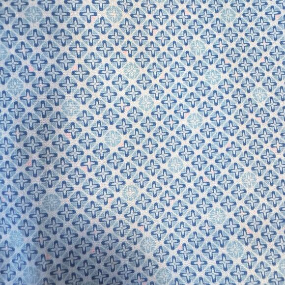 Peter Millar NWOT Men's XXL Sunshade Cotton Stretch Geometric Button Up Shirt - Picture 8 of 13